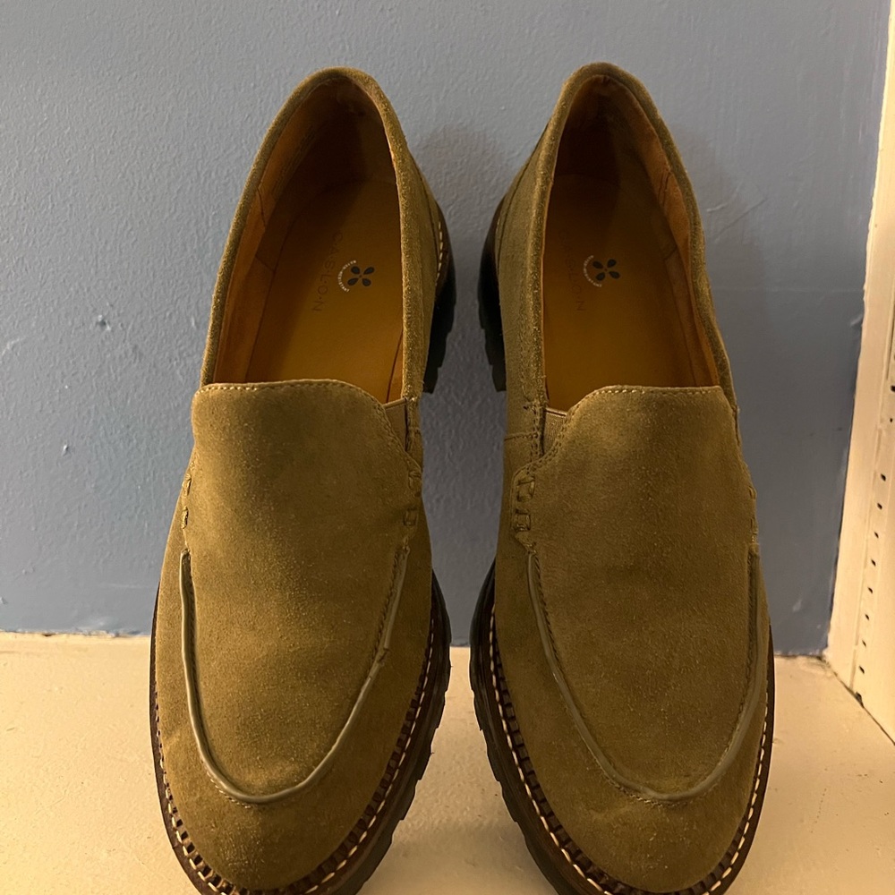 Caslon Olive Green Loafers - Picture 4 of 6